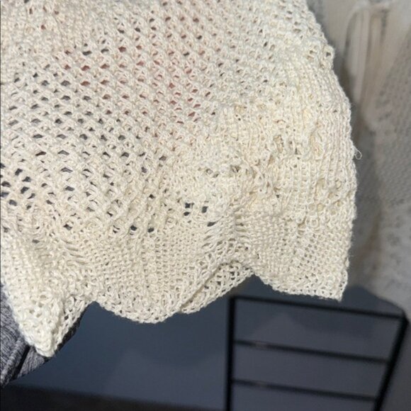 SHEIN Cream Open-Knit Cardigan - Picture 2 of 5